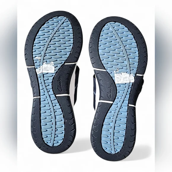 Clarks Navy Blue Flip Flops - Picture 6 of 7